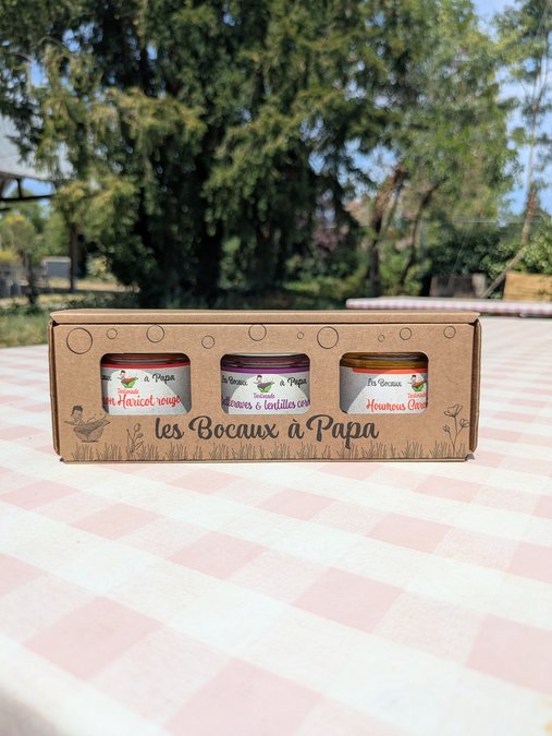 Coffret Découverte Tartinades Végétales (3 bocaux) - Cadeau Gourmand