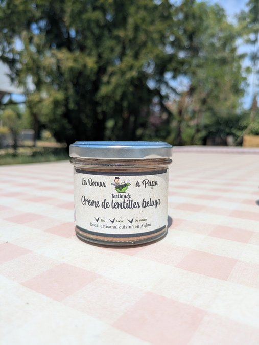 Crème de Lentilles Béluga (100g) - Tartinade d'Exception