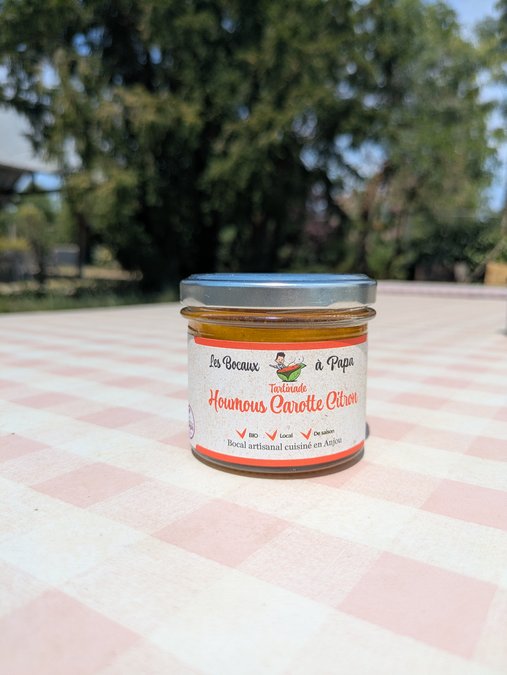 Houmous Carotte & Citron (100g) - Revisité et Onctueux