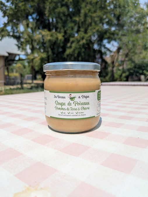 Velouté Poireaux & Chèvre (350g) - Déjeuner Sain au Bureau